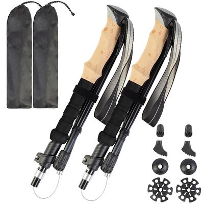 TrailBuddy Hiking Poles - 2-pc Pack Adjustable Walking or Trekking