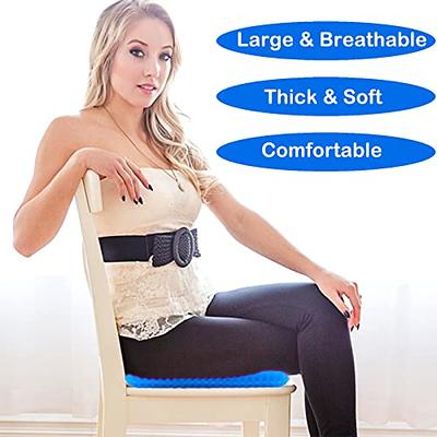 Gel Seat Cushion For Long Sitting, Soft & Breathable, Gel Cushion For  Wheelchair Reduce Sweat, Gel Chair Cushion For Hip Pain, Gel Seat Cushion  For Office Chair, Gel Car Seat Cushion Comfort 