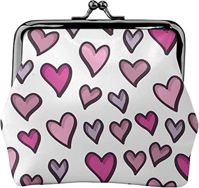  Coin Purse for Girls Coin Pouch Clasp Closure Pink