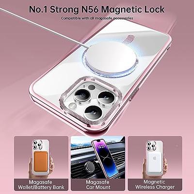 JUESHITUO Magnetic Crystal Clear for iPhone 13 Pro Case [Not  Yellowing][Military Protection & Compatible with MagSafe][No.1 Strong  Magnets] Compatible