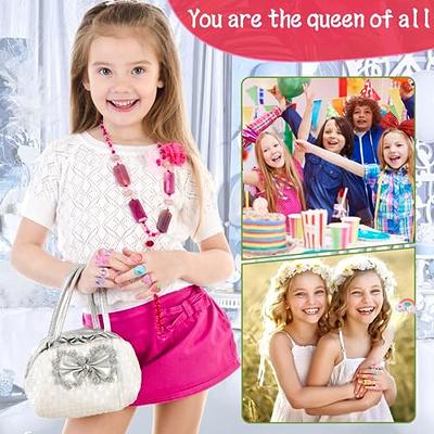 Roblue 24PCS Girls Jewelry Princess Dress Up Necklace Bracelet Set with  Colorful Unicorn Mermaid Rainbow Pendant Cute Cartoon Friendship Jewelry  Set