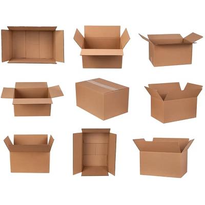 Pen+Gear Medium Recycled Packing Moving Storage Boxes,  19in.Lx14in.Wx17in.H, Kraft, 25 Count