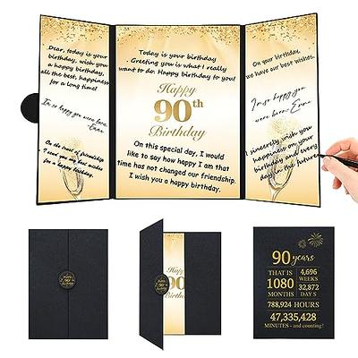 Roetyce 90th Birthday Decorations for Women Men, Black Gold 90th Birthday  Guest Book, Jumbo 90th Birthday Card Signature Board, Happy 90th Birthday  Gifts, Cheers to 90 Years Birthday Party Supplies - Yahoo Shopping