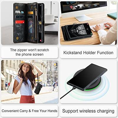 Kowauri Case for Samsung Galaxy A53 5G,PU Leather Wallet Folio Flip Case  Zipper Pocket Card Holder Slots Magnetic Closure Shockproof