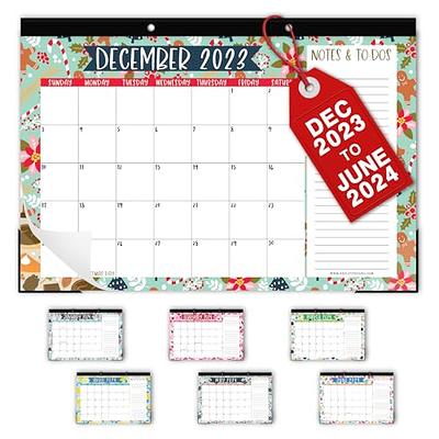 Colorful Large Desk Calendar 2024-2025 - Desk Calender 2024 Monthly,  Desktop