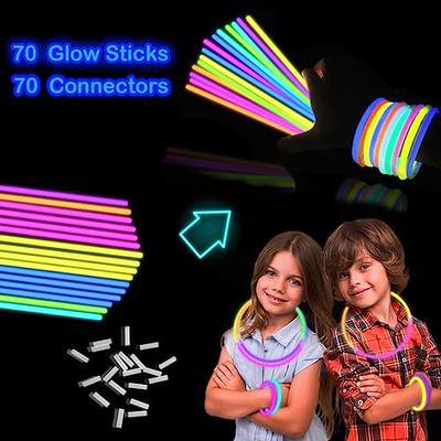 Glow Sticks Bulk Party 100 pcs 8 Glow in The Dark Party Supplies Light  Sticks for Neon Party Glow Necklaces and Bracelets for Kids or Adults