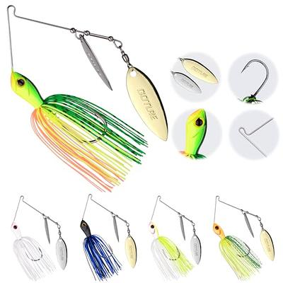 5PCS Fishing Lure Spoons Jig Fishing Hooks Bass Trout Lures Kit