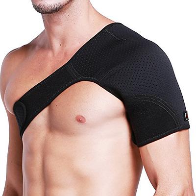 HUEGLO Left Shoulder Brace for Women Men Rotator Cuff,Adjustable