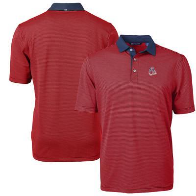 Men's Pittsburgh Pirates Cutter & Buck Red Americana Logo Virtue Eco Pique  Stripe Recycled Polo