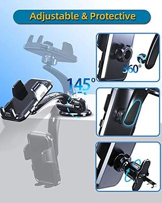 YFYYF Phone Mount for Car Phone Holder Mount for Dashboard Windshield Vent, Military  Grade Suction & Metal Hook, Handsfree Stand Cell Phone Holder Car  Accessories for iPhone - Yahoo Shopping