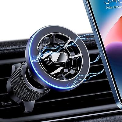 LISEN Fits MagSafe Car Mount Strong Magnetic Phone Holder for iPhone 15,  Dashboard Vent iPhone Car Mount Holder Accessories for iPhone 15 12 13 14  Pro