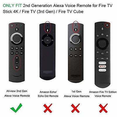 CaseBot Anti-Slip Remote Case Silicone Cover for Fire TV Stick 4K Max / Fire  TV Stick (2nd and Later) / Fire TV Stick Lite / Fire TV Cube / Alexa Voice  Remote (