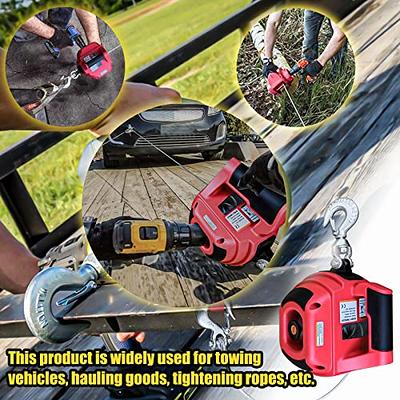 YATOINTO Portable Drill Winch of 750 LB Pulling Capacity with 40 Feet Alloy  Steel Wire Rope, Hand Winch for Lifting & Dragging - Yahoo Shopping
