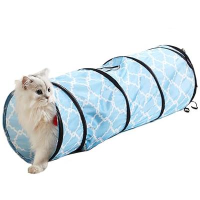 Miss Meow Cat Tunnel,Cat Tunnel for Indoor Cat, Kitten Toys Collapsible 3  Ways Play Toy, Pet Tube Hideaway Tunnel with Ball for Cats Rabbits Kittens  (Brown and Black Paws) - Yahoo Shopping