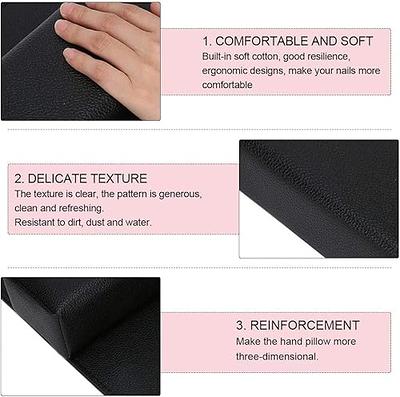 2pcs Nail Art Pillow Pad for Manicure Hand Arm Rest Cushion PU Leather  Sponge Holder Soft Manicure Equipment Nail Salon Tools