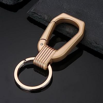 Yelewen Car Keychain Carabiner Clip with 2 Key Rings Hooks Holder Wallet  Purses Belt Loops Key Chains Dog Leash Keyring Heavy Duty Business Gift for  Men Women Gold - Yahoo Shopping