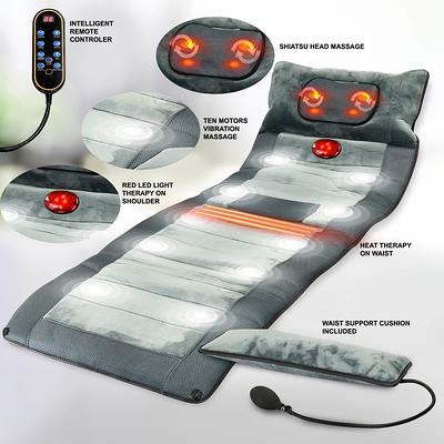 RENPHO Battery Massage Pillow with Heating, Bluetooth Music, and