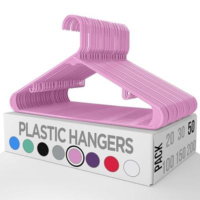 Smartor Plastic Hangers 60 Pack, Heavy Duty Plastic Hangers, Space