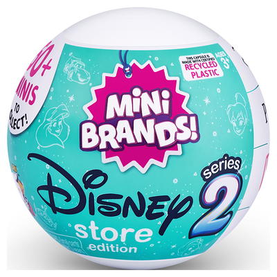 5 Surprise Disney Mini Brands Series 2 Collector's Kit by ZURU (3 Capsules  + 1 Collector's Case)  Exclusive Mystery Capsule Real Miniature