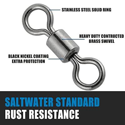 GERUITE Fishing Barrel Swivels Saltwater Small Ball Bearing Swivel Heavy  Duty Stainless Steel Swivels Freshwater Fish Tackle Size0 (20pack) - Yahoo  Shopping