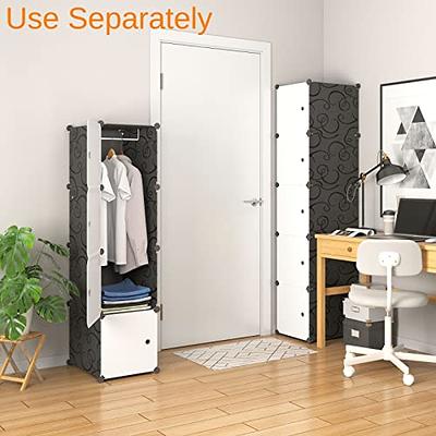 MAGINELS Large Cube Storage Organizer with Doors -14x18 Depth 16 Cube  Organizer Shelves Clothes Dresser Closet Organizer Storage Cabinet Shelving