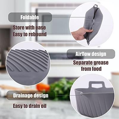 Foldable Baking Mat Air Fryer Silicone Liner Pot Baking Tray