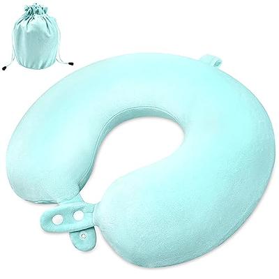 KEEPMOV Memory Foam Travel Pillows: Neck Pillows for Travel - Airplane  Pillow with 360-Degree Head Support | Portable Adjustable Traveling Pillow  for