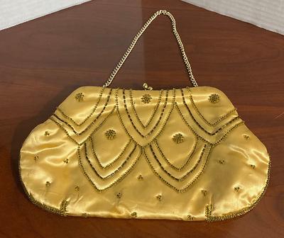 Vintage Cream La Regale Beaded Handbag Made in Japan With 