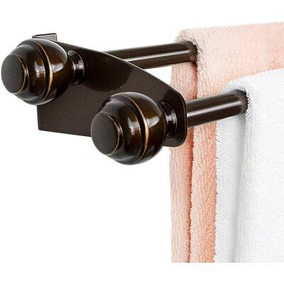 JQK Double Towel Bar, 24 Inch Brass Gold Bath Towel Rack for Bathroom, 304  Stainless Steel Thicken 0.8mm Towel Holder Wall Mount Brushed Gold, Total