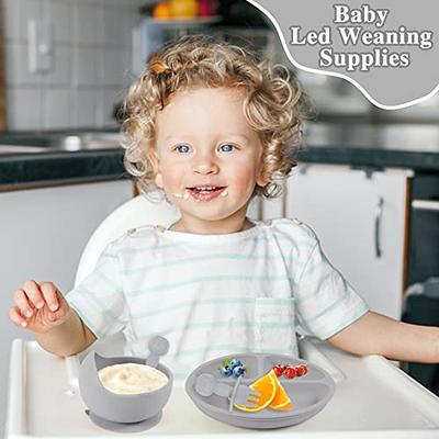 Silicone Baby Feeding Set - 6 Pack Baby Led Weaning Supplies for