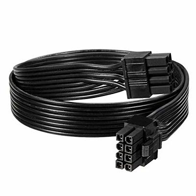 White GPU Power Cable PSU 8Pin to PCIe 6+2Pin for CORSAIR RM750x