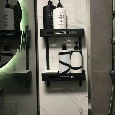 Moforoco Shower Caddy Shelf Organizer Rack, Self Adhesive Black Bathroom  Shelves Basket, Home Farmhouse Wall Shower Inside Organization and Storage  Decor Rv Acc… in 2023