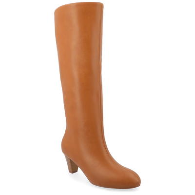 Journee Collection Womens Jenicca Tru Comfort Foam Extra Wide Calf Stacked  Heel Knee High Boots 