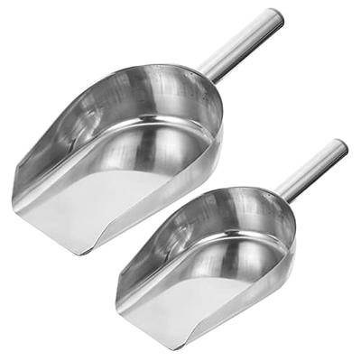 1pc Stainless Steel Ice Scoop Scoops for Canister Flour Scoop Popcorn  Scooper
