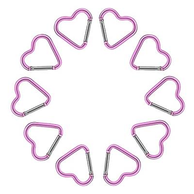 Fairnull Heart Carabiner Hook Clip in Aluminum Key Holder Heart Shaped  Aluminum Alloy Keychain Clip Carabiner, Keychain Tool Favors Backpack  Camping Hiking, Perfect Accessory Gift (Mix) - Yahoo Shopping