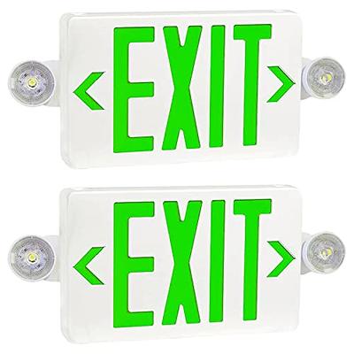 ostek Led Emergency Light With Battery Backup, Adjustable Light Heads,  Emergency Exit Lights For Home Power Failure, High Light Output