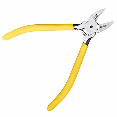 SPEEDWOX Diagonal Pliers Side Cutter 4 Inches Mini Fine Wire Cutting Plier  Nippers Flush Cutter with Springs Micro Wire Cutters for Jewelry Making  Crafts Beading Work 