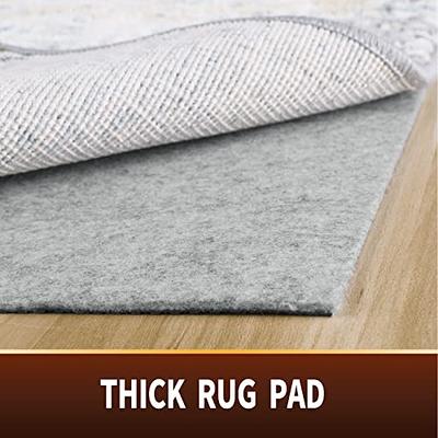 DoubleCheck Products Rug Gripper Non Slip Rug Pad Underlay for Hardwood  Floors Supper Grip Thick Padding Adds Cushion Prevents Sliding Size 2 X 8