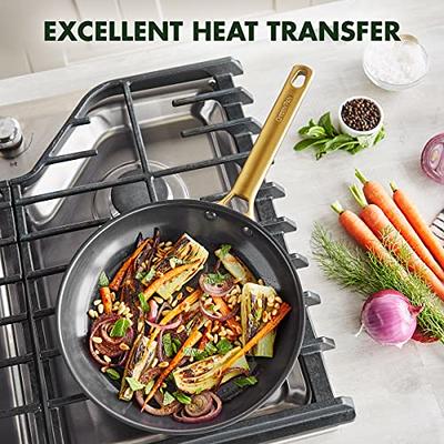 GreenPan Chatham Tri-Ply Stainless Steel Healthy Ceramic Nonstick 3.75QT  Saute Pan Jumbo Cooker with Lid, PFAS-Free, Multi Clad, Induction,  Dishwasher