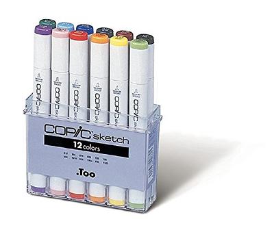 Copic Markers Ciao Set Alcohol Marker, 12, Basic, 12 Count