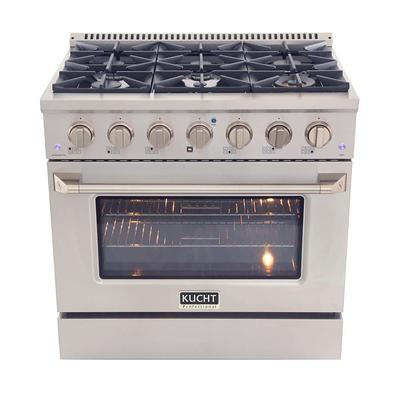 CASAINC 36in GAS Range - 6 Burner Convection Oven, 6