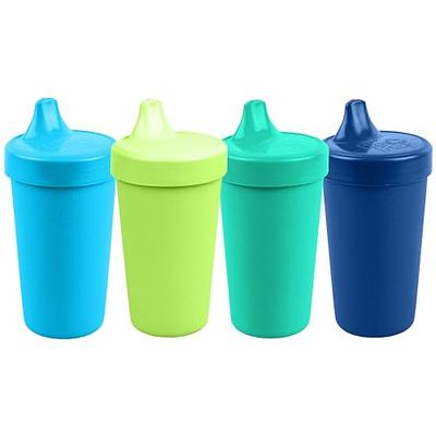 Re Play Made in USA 10 Oz. Sippy Cups for Toddlers (4-pack) Spill