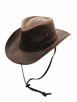 Western Hat Band for Cowboy Hats by Silver Canyon, Black Leather