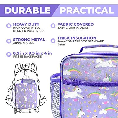 Bento Box, Steel Food Thermos, Insulated Lunch Bag and Ice Pack Set for  Kids - 5 Leakproof Compartments, Lunches or Snack Container for Girls,  Toddlers Daycare Pre-School, Kindergarten Purple Unicorn - Yahoo Shopping