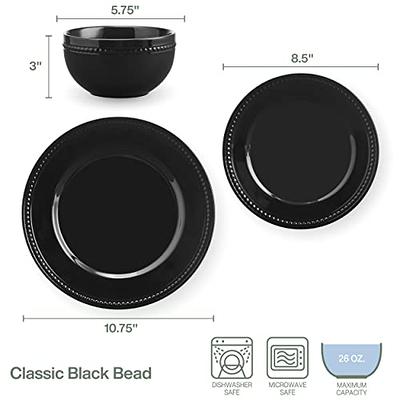 Fitz & Floyd Fitz and Floyd Bead Classic Black 12 Piece Dinnerware Set,  Service for 4 - Yahoo Shopping