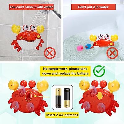 YUISTRE Crab Bubble Machine Bath Toy:Bath Bubble Maker,Blow Bubbles and  Plays Children's Songs,Bath Toys for Toddlers 1-3,Battery Operated (Red) -  Yahoo Shopping