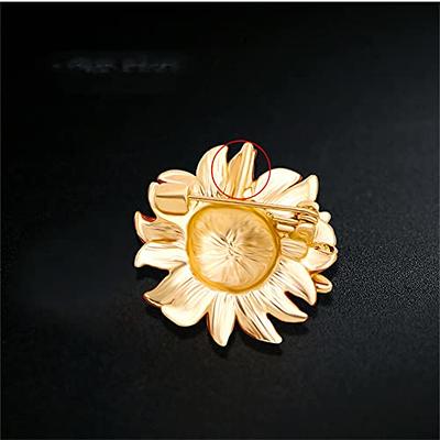 Fashion Brooches Daisy Flower Enamel Pin Women's Brooches Pins Bouquet  Clothes Jewelry Gift For Women Dress Accessories