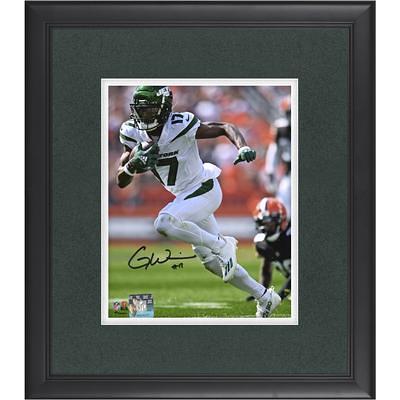 Russell Wilson Denver Broncos Autographed Framed 20 x 24 in Focus Photograph