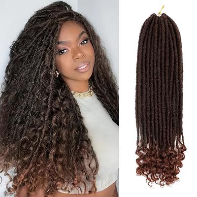 7 Packs Goddess Box Braids Crochet Hair 18 Inch Crochet Braids with Curly  Ends Bohemian Crochet Hair Hair for Black Women (18 Inch 7 Packs, T27#)
