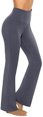 AFITNE Yoga Pants for Women Bootcut Pants with Pockets High Waisted Workout  Bootleg Yoga Pants Tall Long Athletic Gym Pants Grey - L - Yahoo Shopping